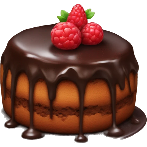 a molten chocolate cake emoji