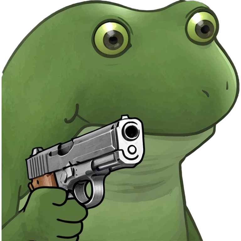 A pistol emoji