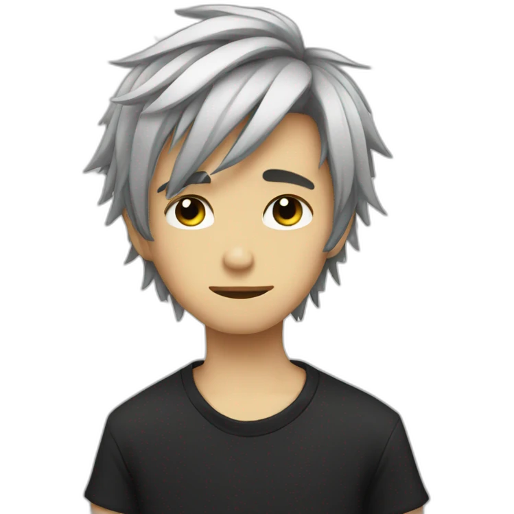 Emo handsome boy emoji