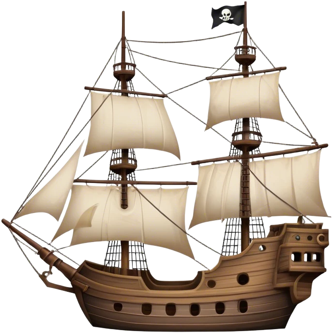 Pirate Cargo Ship emoji