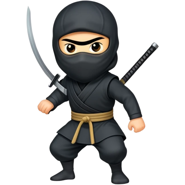 Ninja disappears  emoji