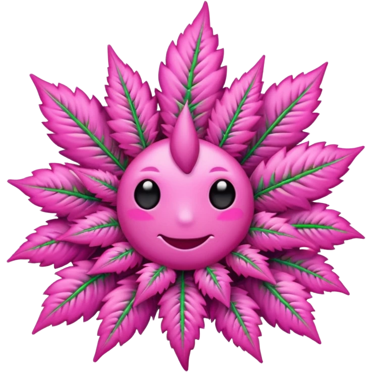 pink weed emoji