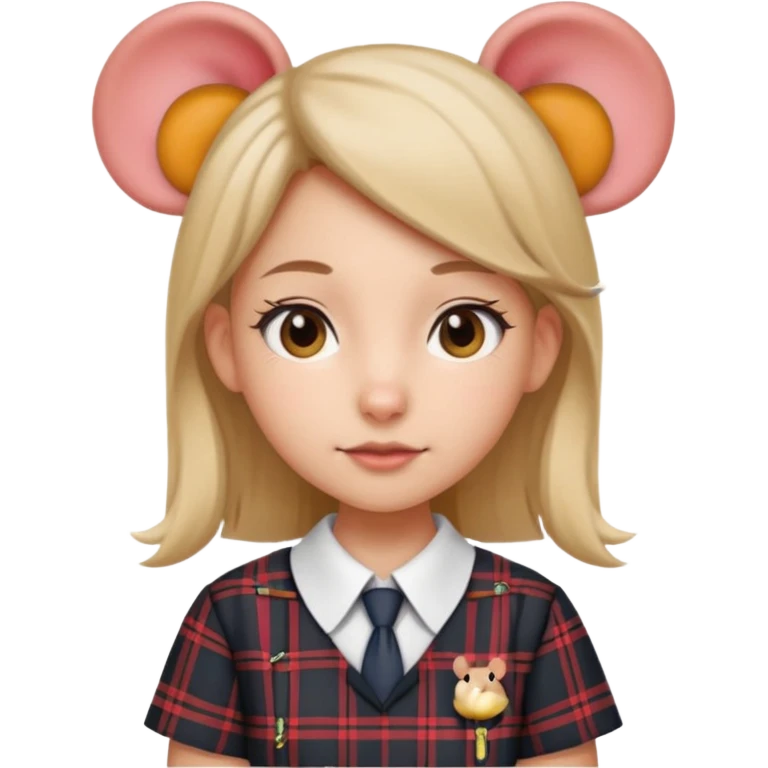 Souris écolière emoji