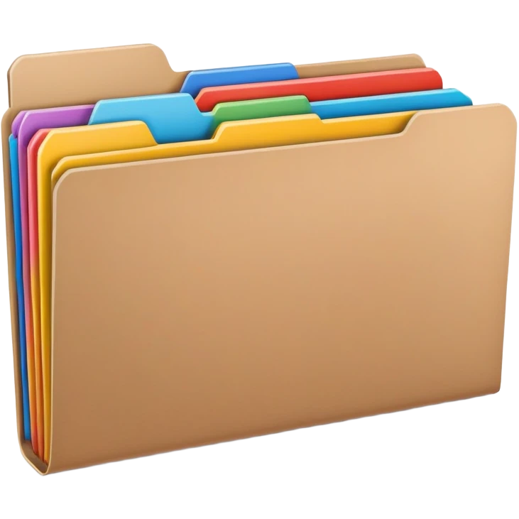 colorful file folder emoji