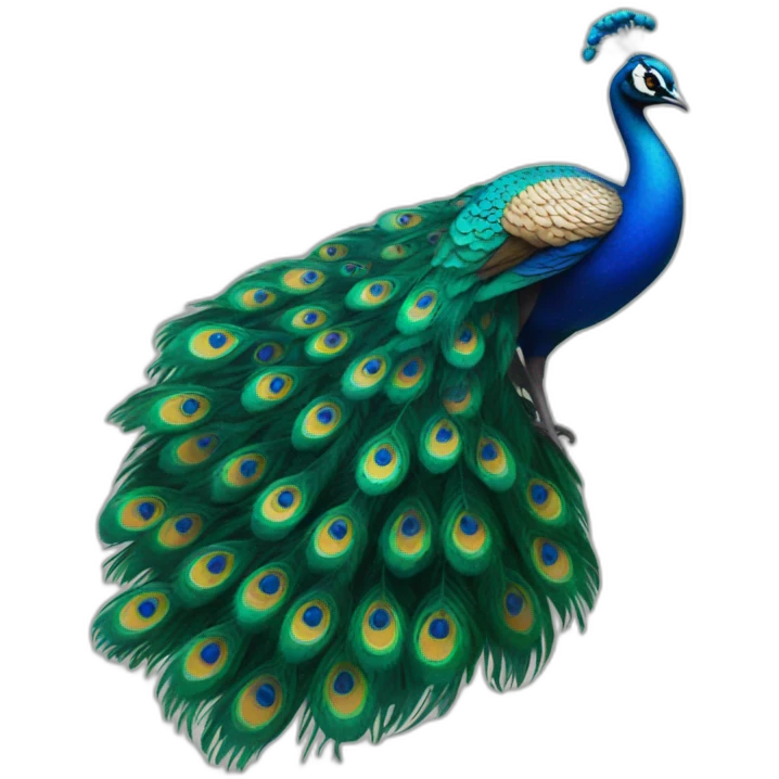 dancing peacock emoji