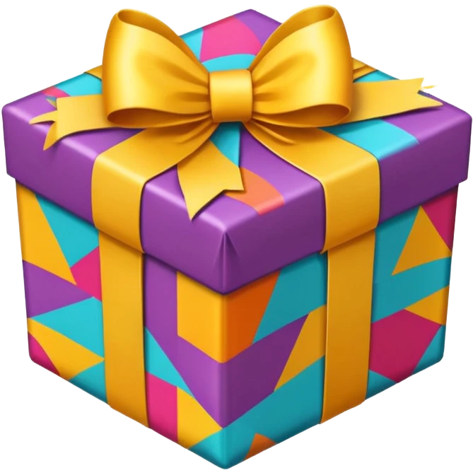 colorful gift box emoji