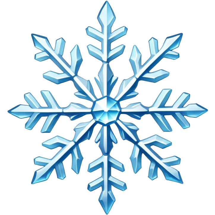 Snowflake with frost effect emoji