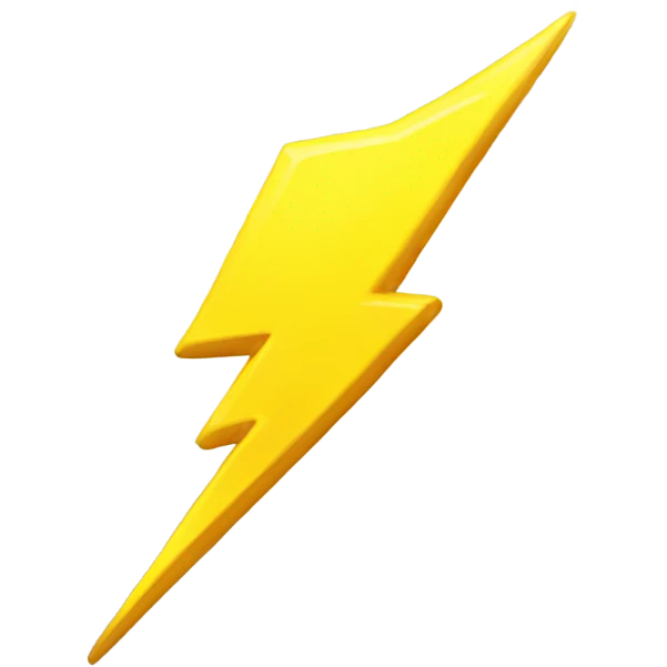 Lightning yellow  emoji