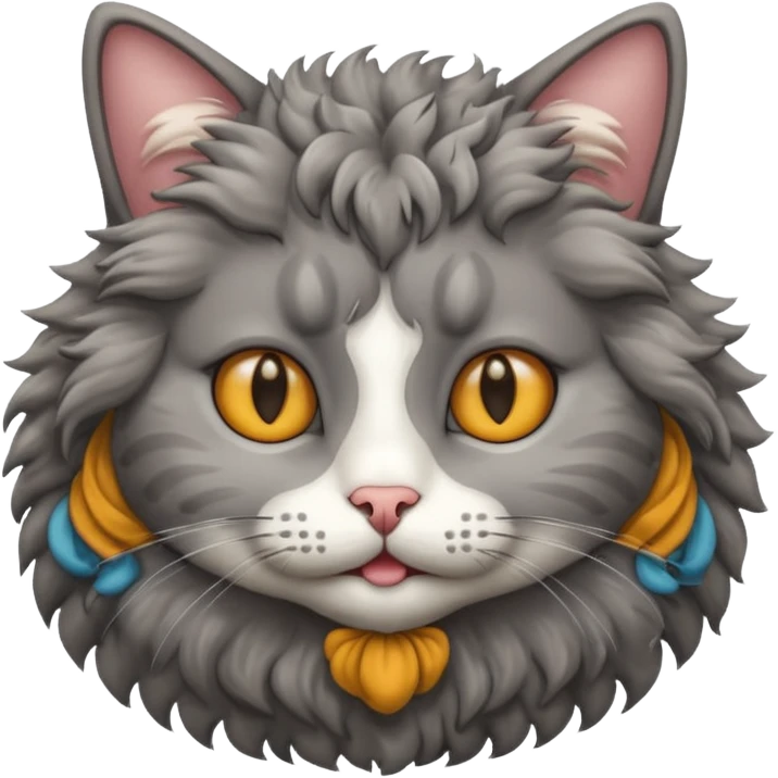 cat with curly hair emoji