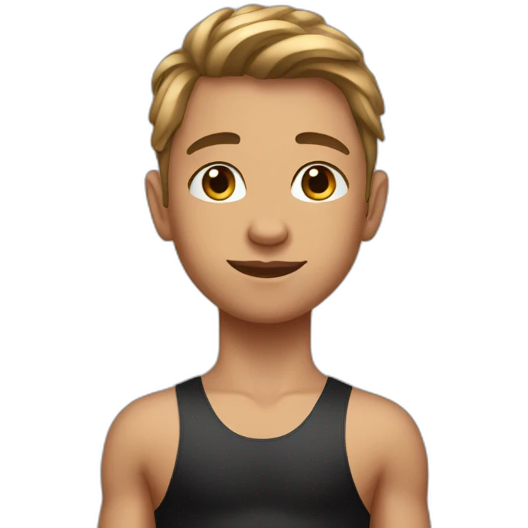 boy in beautiful gym leotard emoji