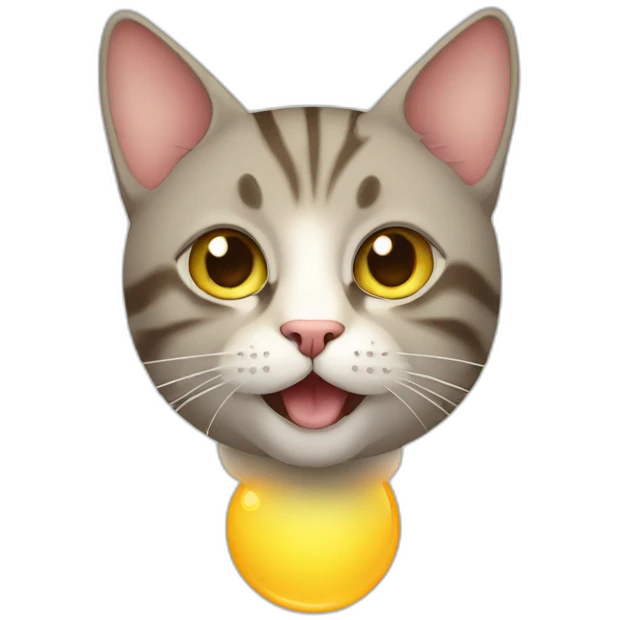 Cat with sun emoji