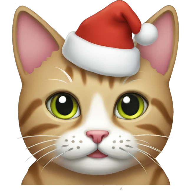 Christmas cat emoji