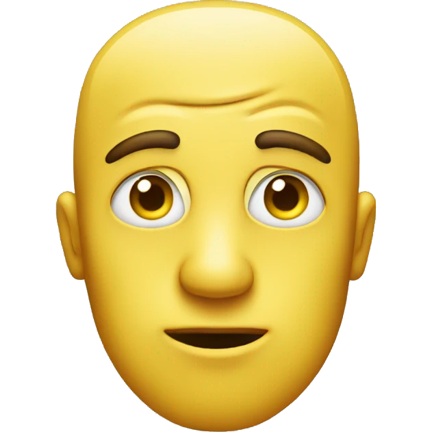Yellow emoji side eye emoji