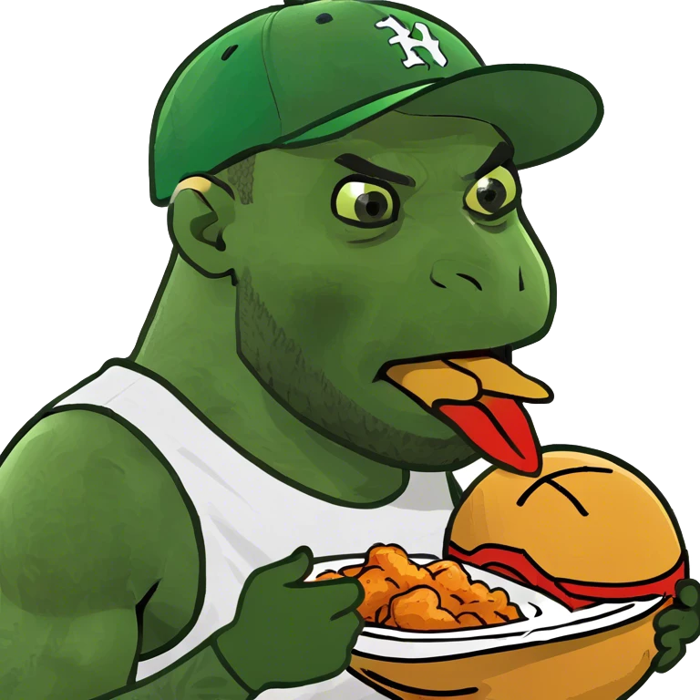 Lebron James eating chicken  emoji