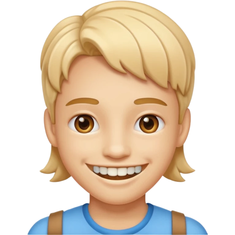 Smile emoji with braces emoji