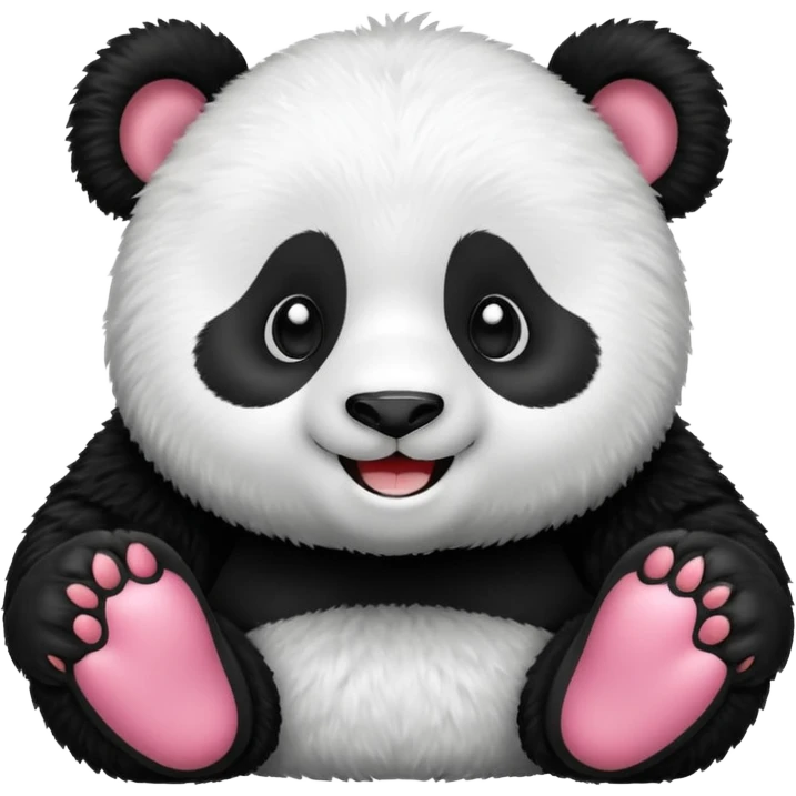 Happy simple panda bear emoji