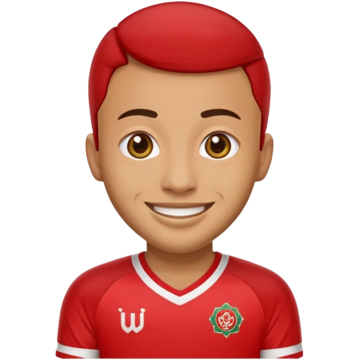 Create me an emoji that wears wydad shirt emoji