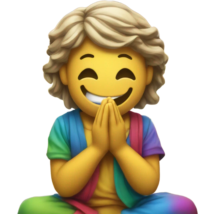 Praying to Logo”: A smiley with hands clasped in prayer, looking up at the marketplace logo, symbolizing hope for good sales. emoji