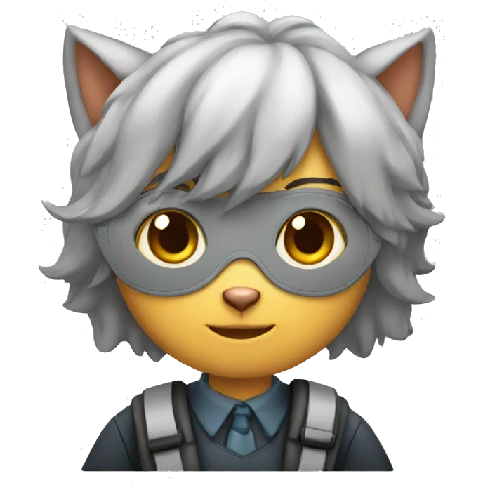 Cat student emoji