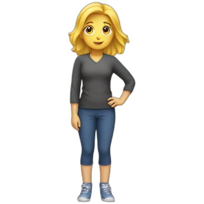 Fille qui nage emoji