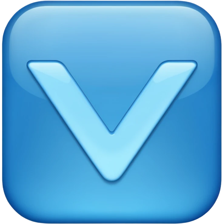 Blue tick mark emoji