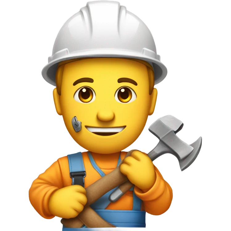 Dodgy builder holding a cookie emoji