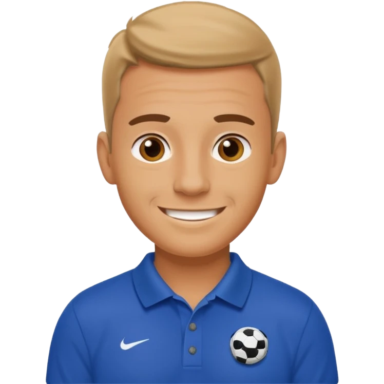 Un entrenador de fútbol de Alevin emoji