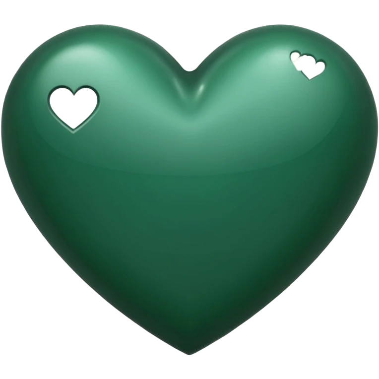 Dark green heart emoji