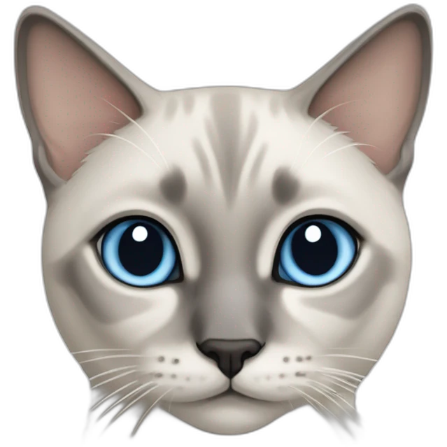 Blue Tabby Point siamese kitty cat emoji