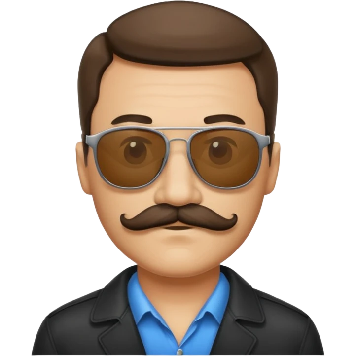 mustached man in sunglasses emoji