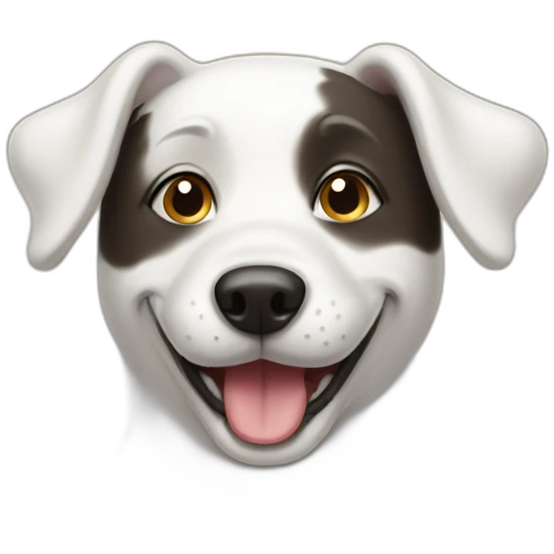 happy-white-dog emoji
