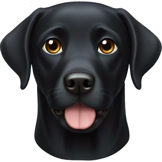 Black Labrador emoji