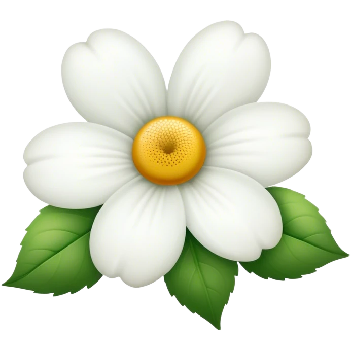 Sweet white flower emoji