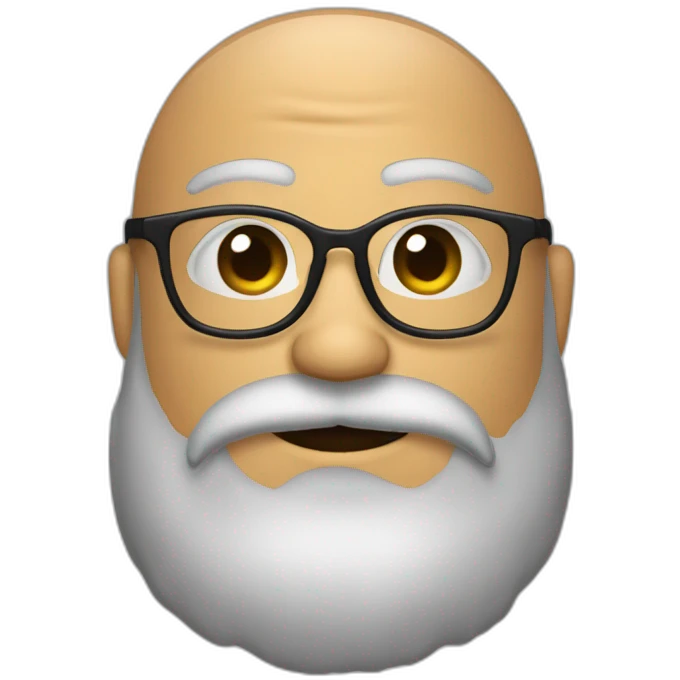 sophrolohue avec lunettes et barbe court emoji