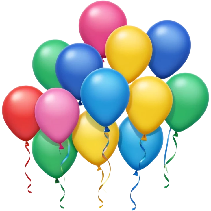 colorful balloons emoji