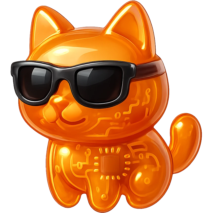 Cat wearing sunglasses emoji