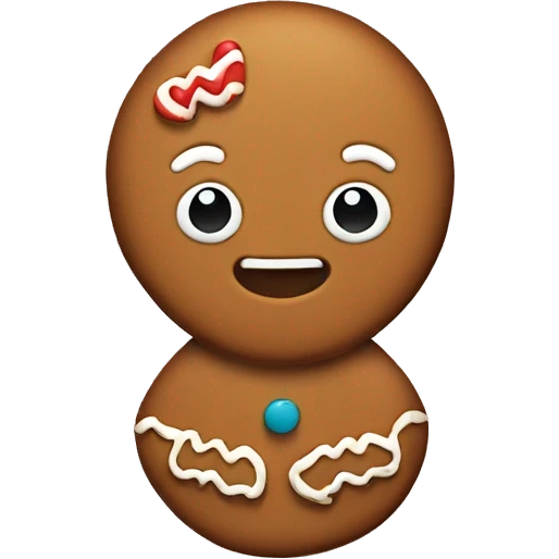 gingerbread cookie  emoji