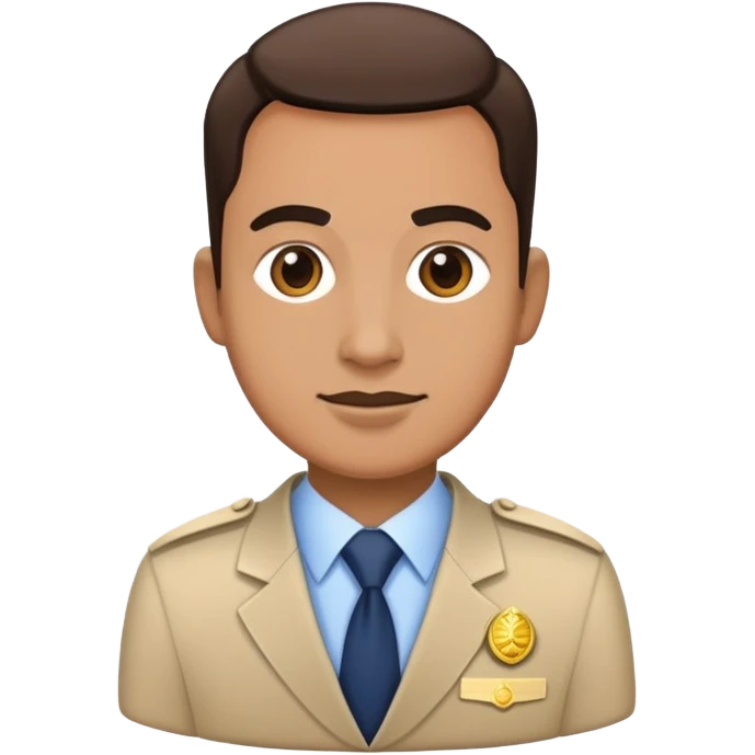 government official with digital technology at regional level emoji