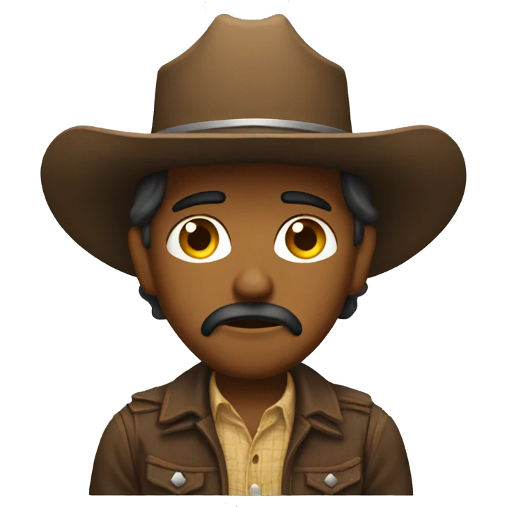 Sad cowboy emoji emoji