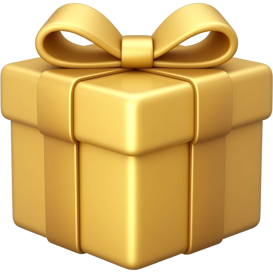 golden gift emoji