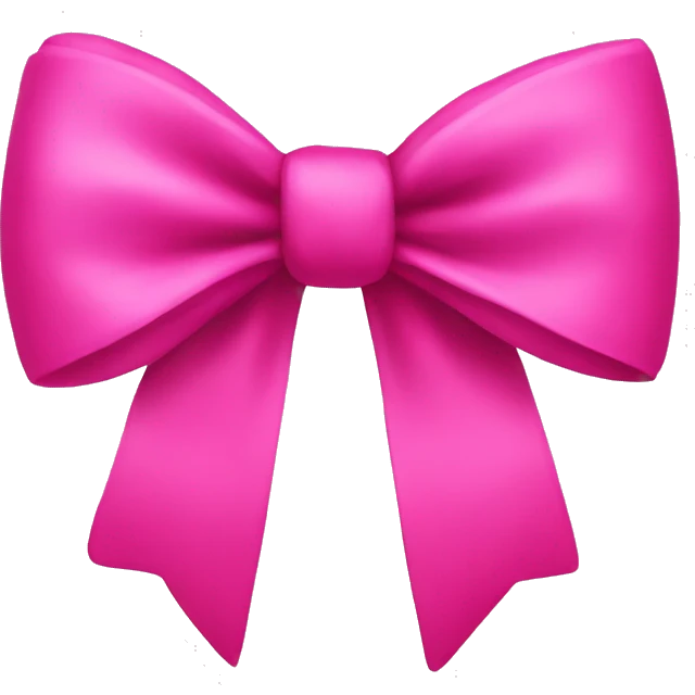 Hot Pink bow  emoji