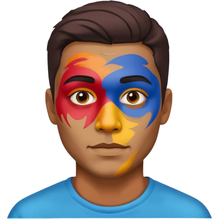 face painted man  emoji