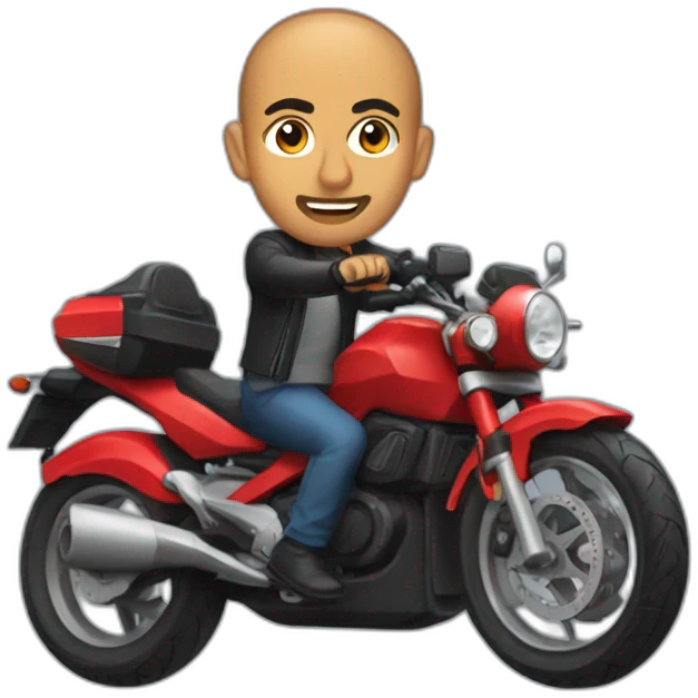 Zemmour sur une moto emoji