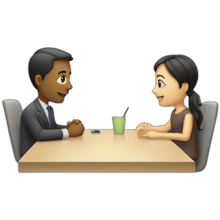 meeting of two people emoji
