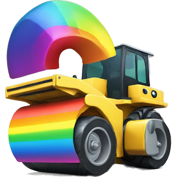rainbow road roller emoji