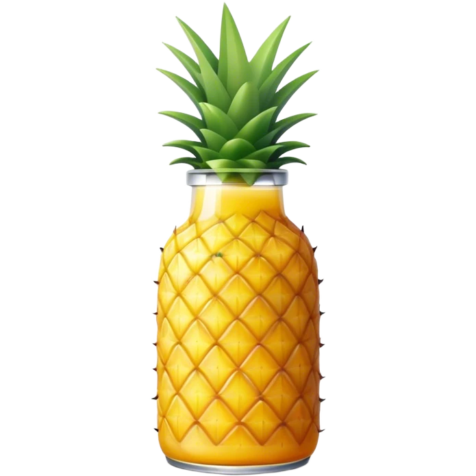 Pineapple juice bottle emoji
