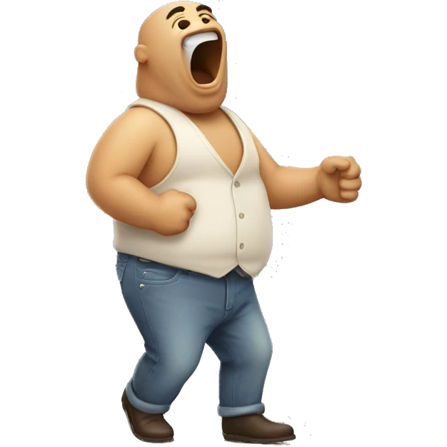 A man is farting emoji