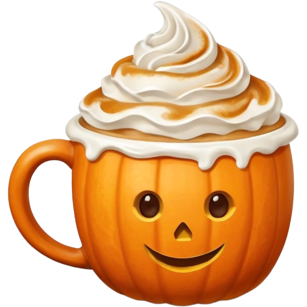 Pumpkin spice latte emoji