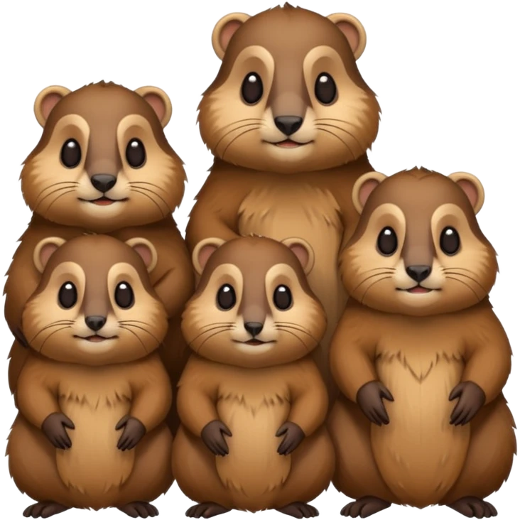 famille de marmotte emoji