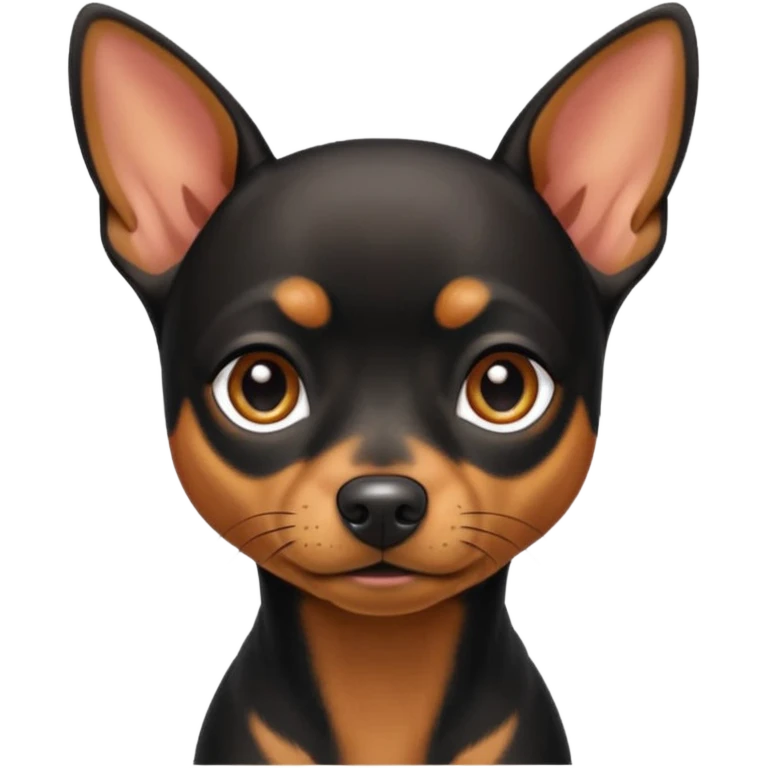 Miniature pinscher dog emoji